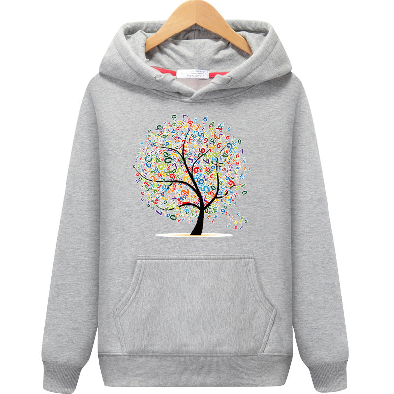 Women's Hooded Pullover Printed Fashionable Casual Loose Hoodie