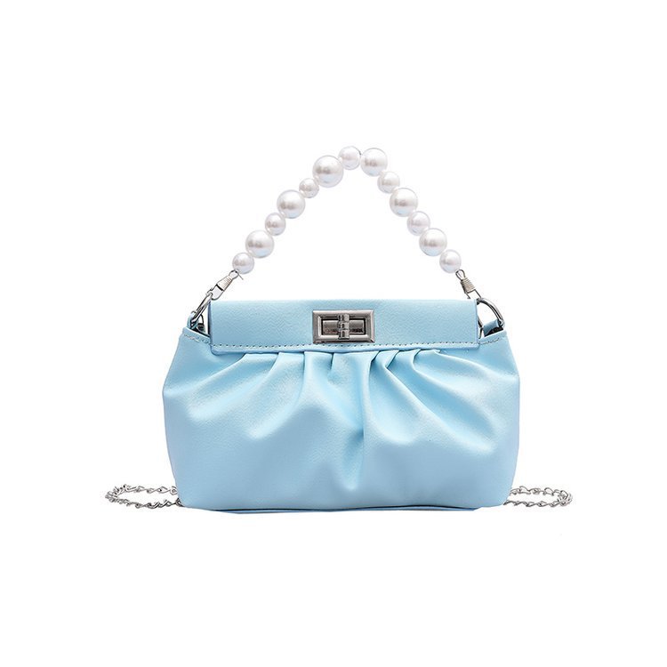 Pearl Hand Pleated Cloud Bag Women's Shoulder Bag