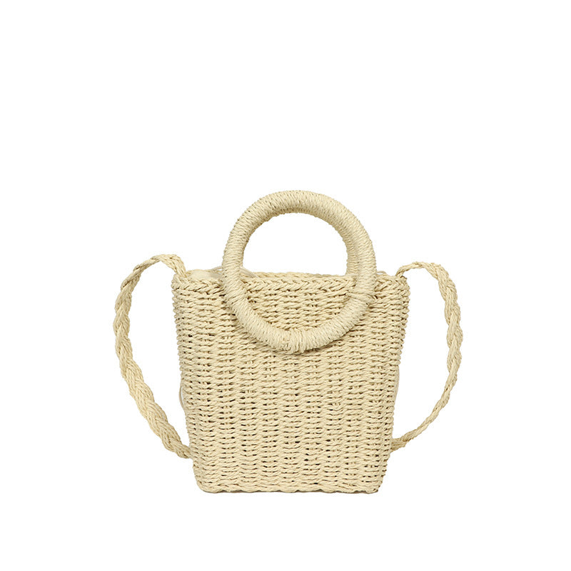 Women's Fashion Casual Single Shoulder Crossbody Straw Bag