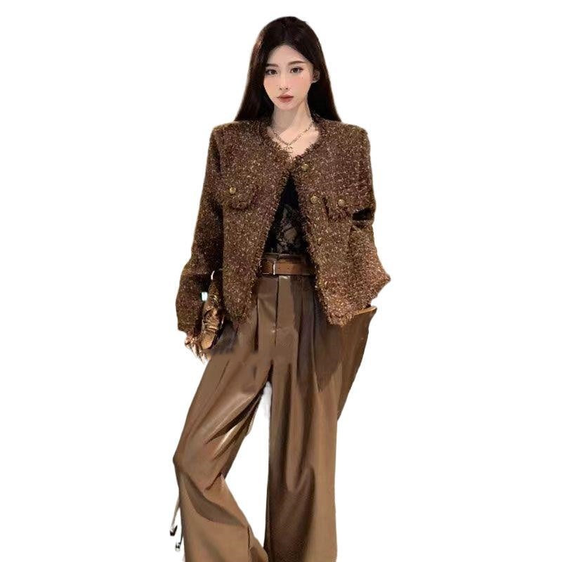 Polyester Women's Tassel Short Cardigan Top