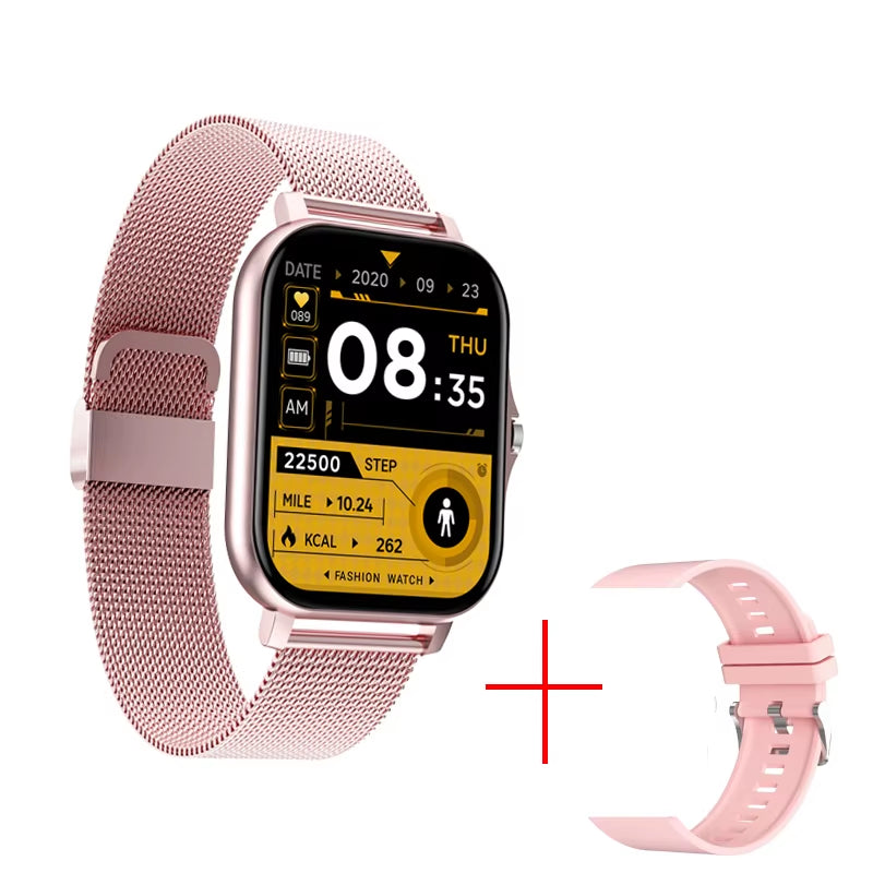 New Bluetooth Heart Rate Monitor Smart Watch Men Full Touch Dial Call Fitness Tracker IP69 Waterproof Smartwatch Men Women