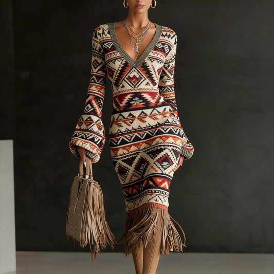Temu Womens Knitted Sweater Dress Creative