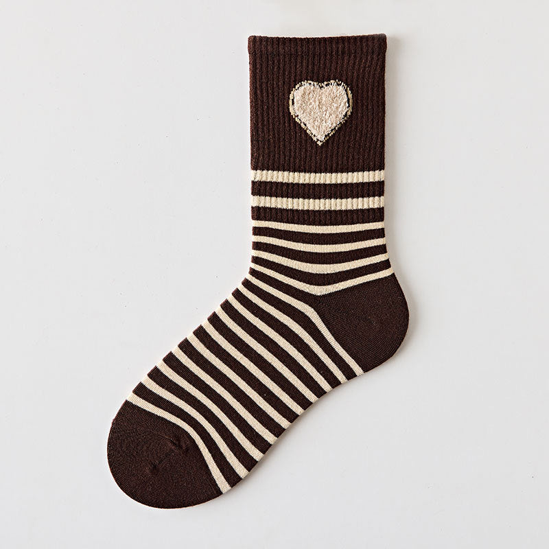 Net Red Socks Women's Pure Cotton Mid-tube Ins Trend