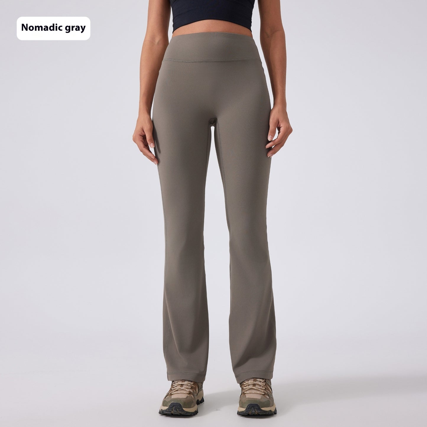 High Waist Hip Lift Yoga Pants Women's No Embarrassment Line Wide Leg Exercise Nude Feel Stretch Fitness