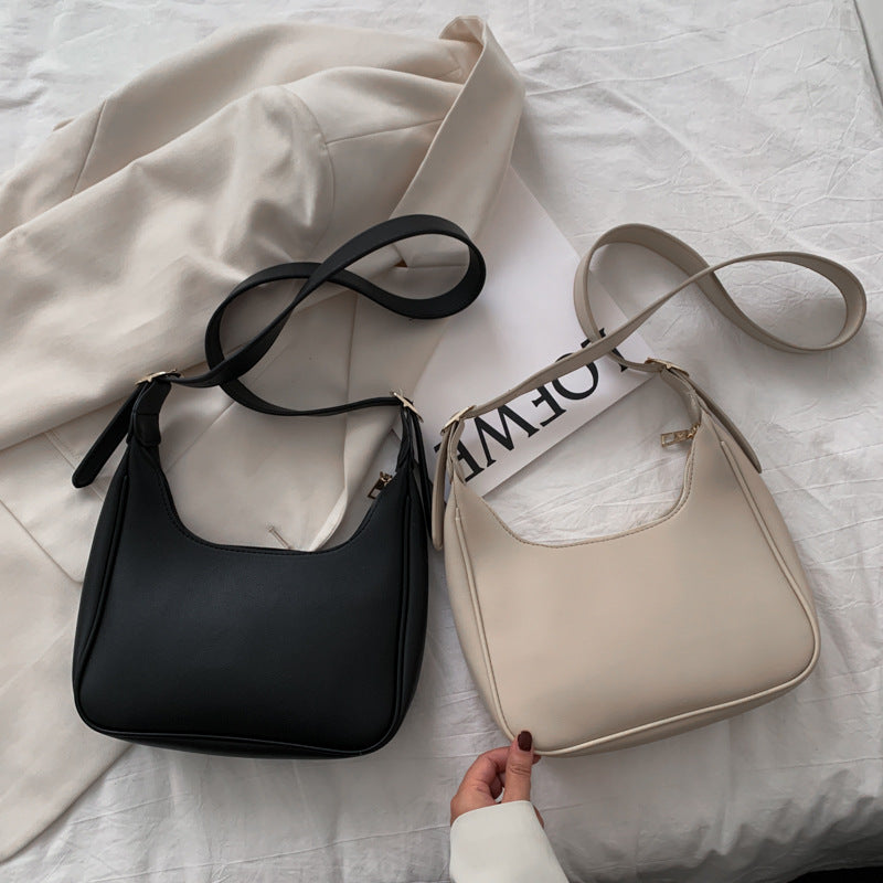 Simple And Versatile Crescent Shoulder Crossbody Dumpling Bag