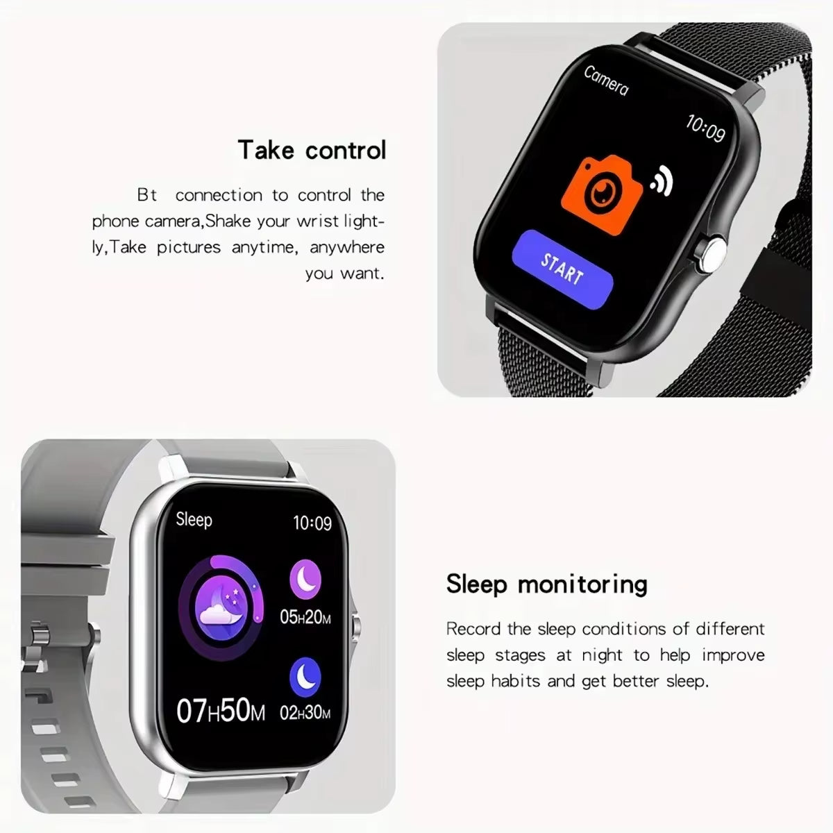 LAXASFIT 2025 New Smart Watch Android Phone Bluetooth Call Blood Oxygen/Pressure Monitoring Smart Watch Women Men