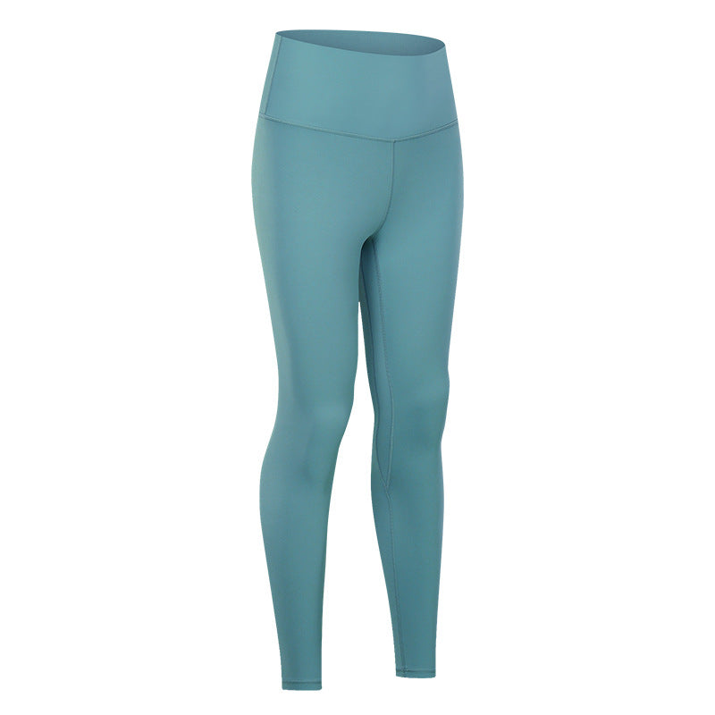 Nude Yoga Pants For Women In Autumn And Winter, High Waist, Hip Lifting, Running Tight