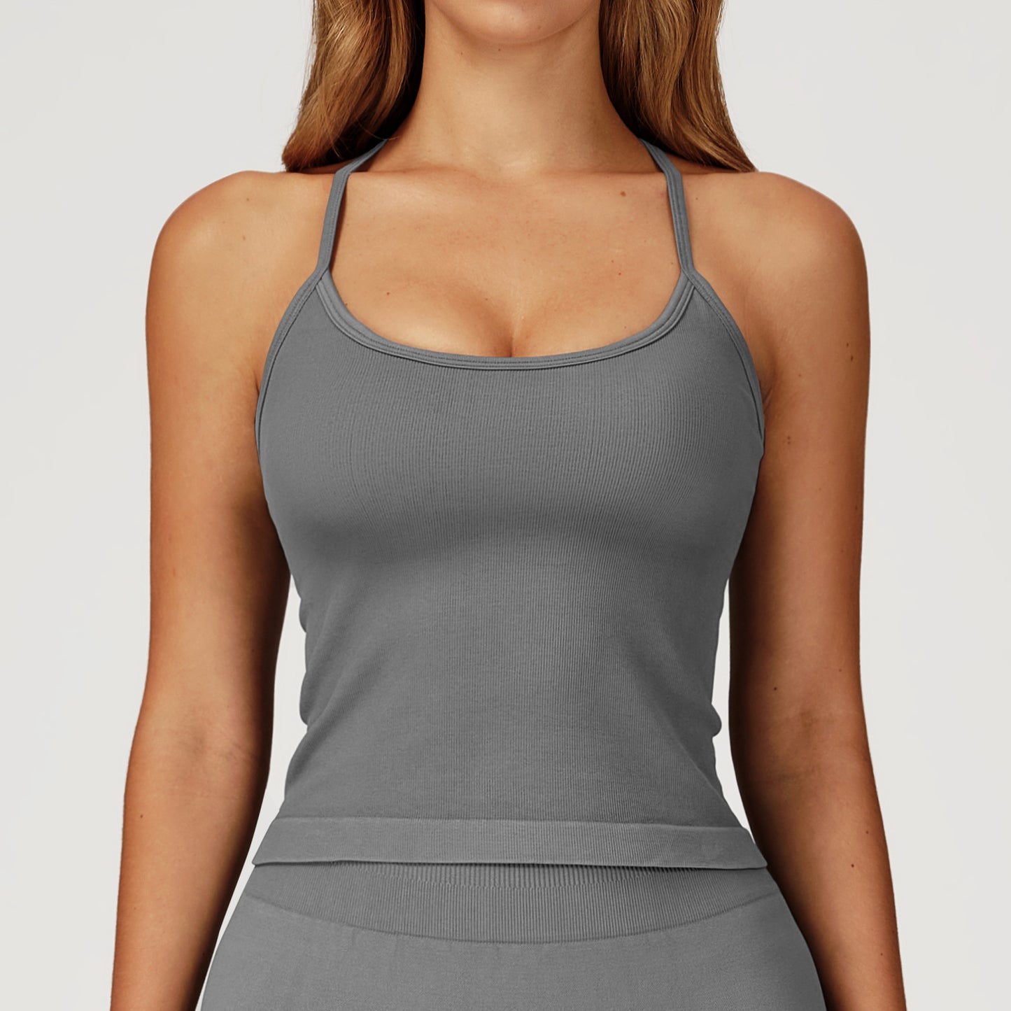 Thin Strap Crossing Beauty Back Exercise Underwear Outdoor Running Fitness Top