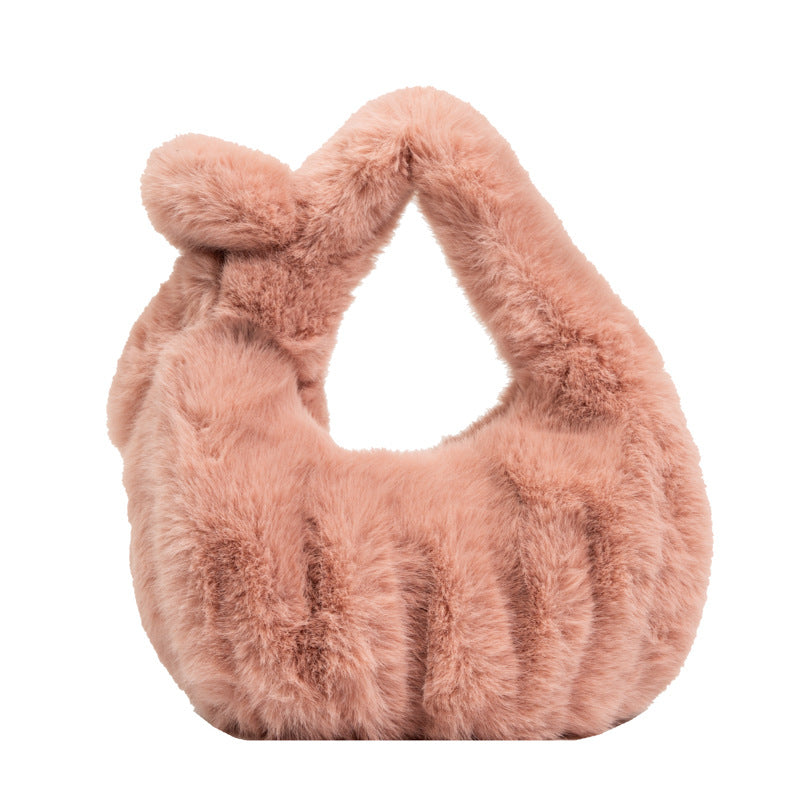 Bow Ruffled Cloud Plush Bag