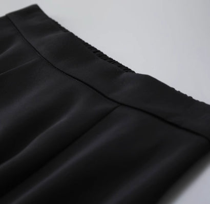 Simple Black Suit Skirt Women's High Waist Slimming