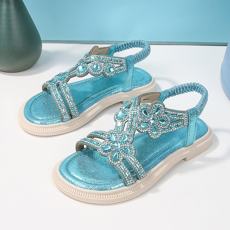 New Summer Bohemian Style Girls' Rhinestone Sandals