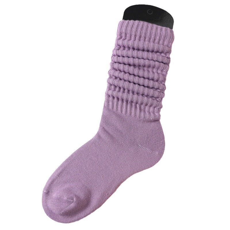 Lazy Bunching Socks European And American Extra Thick Fluffy Loop