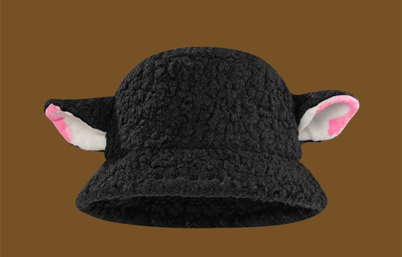 Cute And Sweet Sheep Baa Baa Ear Hat Plush To Keep Warm