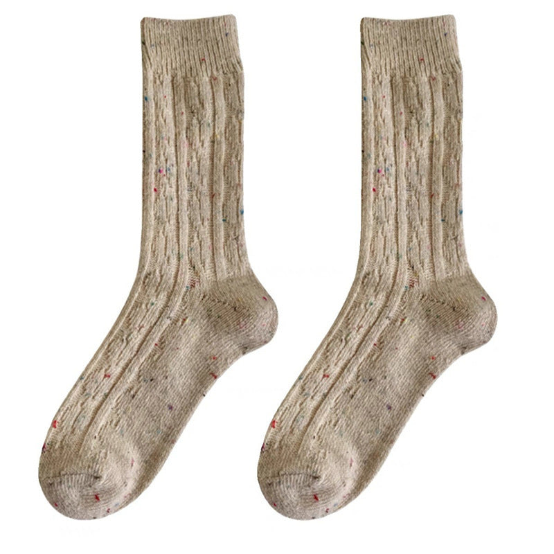Womens Thick Insulated Wool Mid-calf Socks