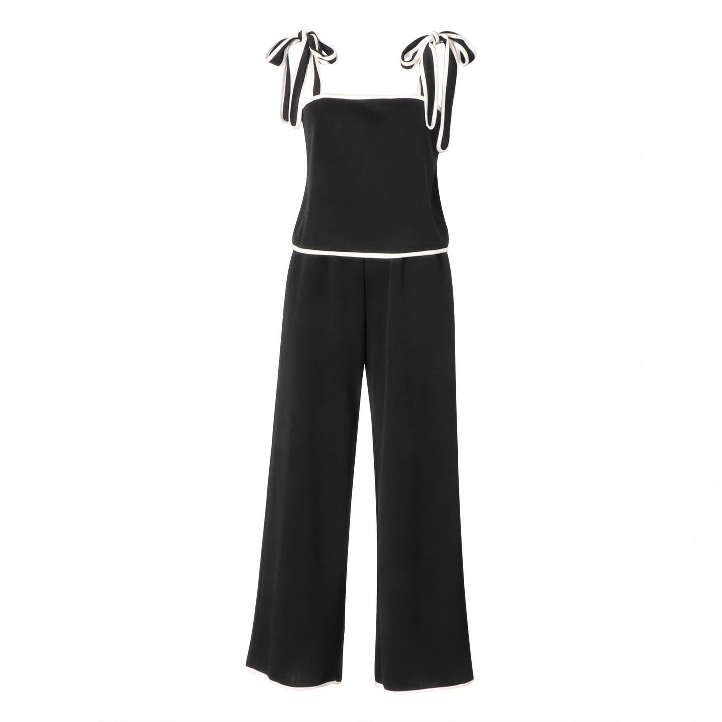 New Womens Loose Comfy Set In Solid Colors With Contrasting Accents