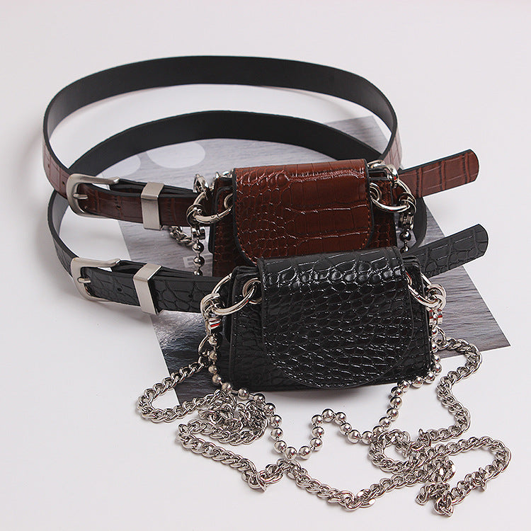 Chain Crossbody Bag Pattern Bead