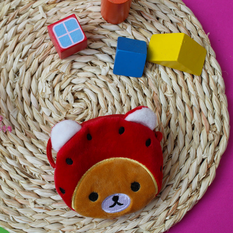 Cartoon Coin Wallet Creative Children Portable Circle