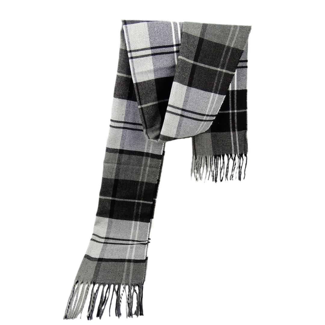 Men's Versatile Reversible Checkered Shawl Scarf