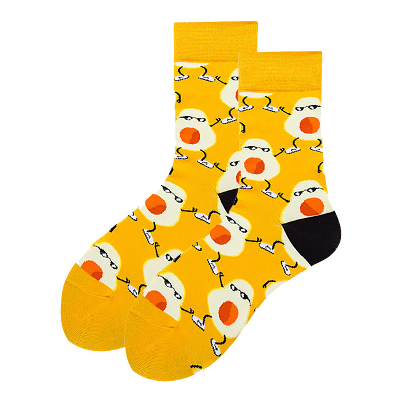 Artistic Cotton Socks Ins Four Seasons Trendy Women's Socks Cat