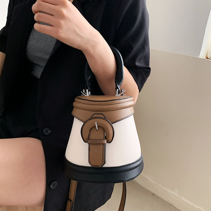 Personalized Lock Bag One Shoulder Western Style Crossbody Women's