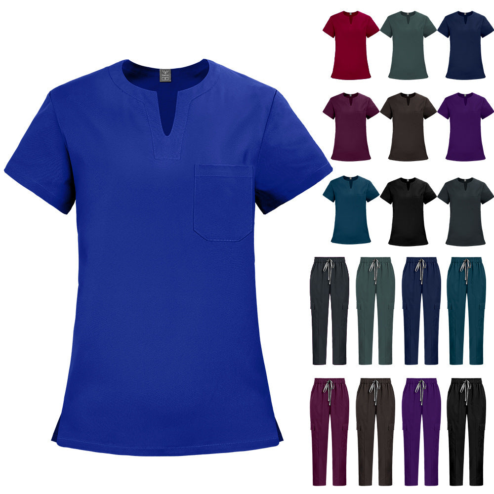 Simple Straight-cut Hand-washing Suit For Nurses