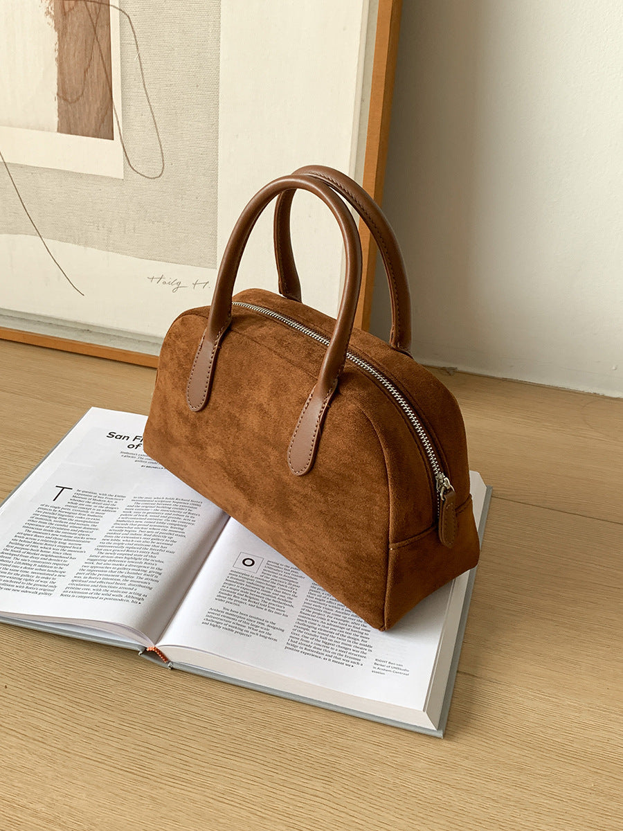 Large Capacity Suede Handbag For Women
