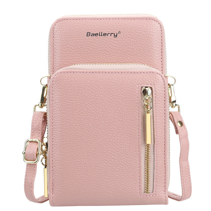 Women's Wallet Vertical Large Capacity Double-layer Mobile Phone Bag