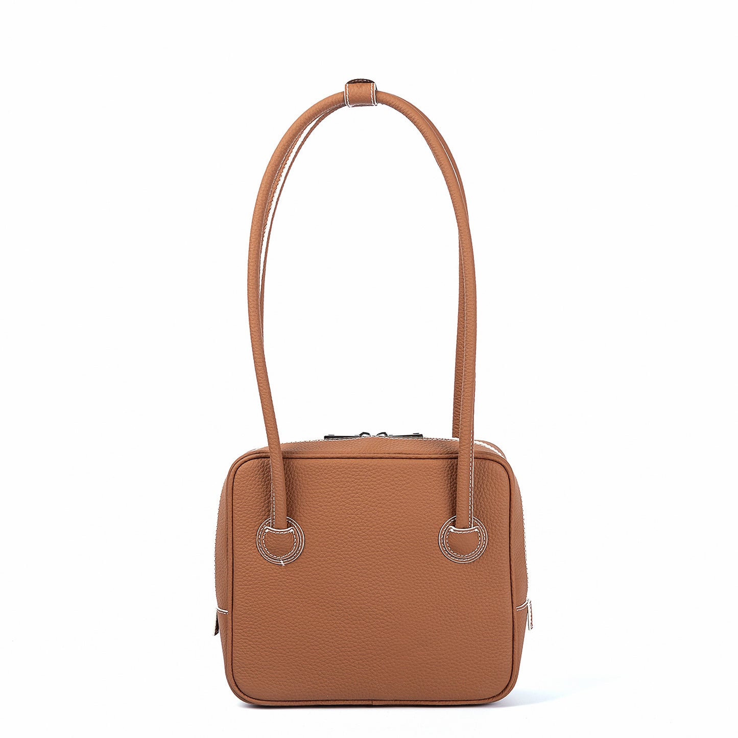 Women's Hand-held Square Tofu Tofu Top Layer Cowhide
