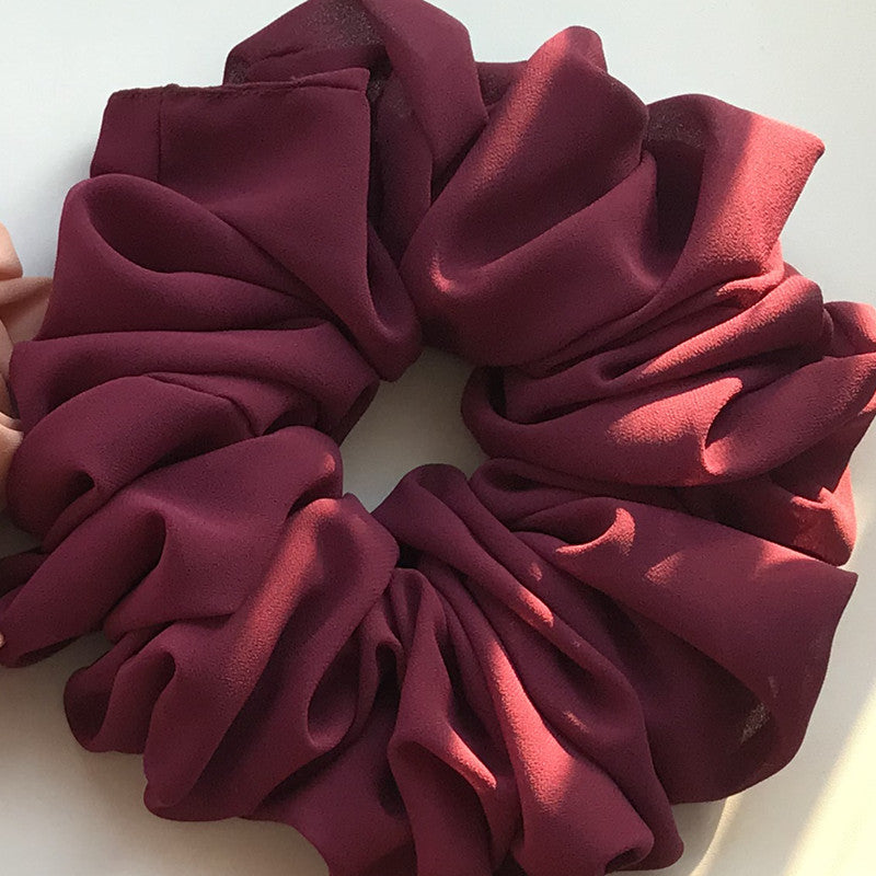 Chiffon Monochrome Bottoming Large Intestine Ring