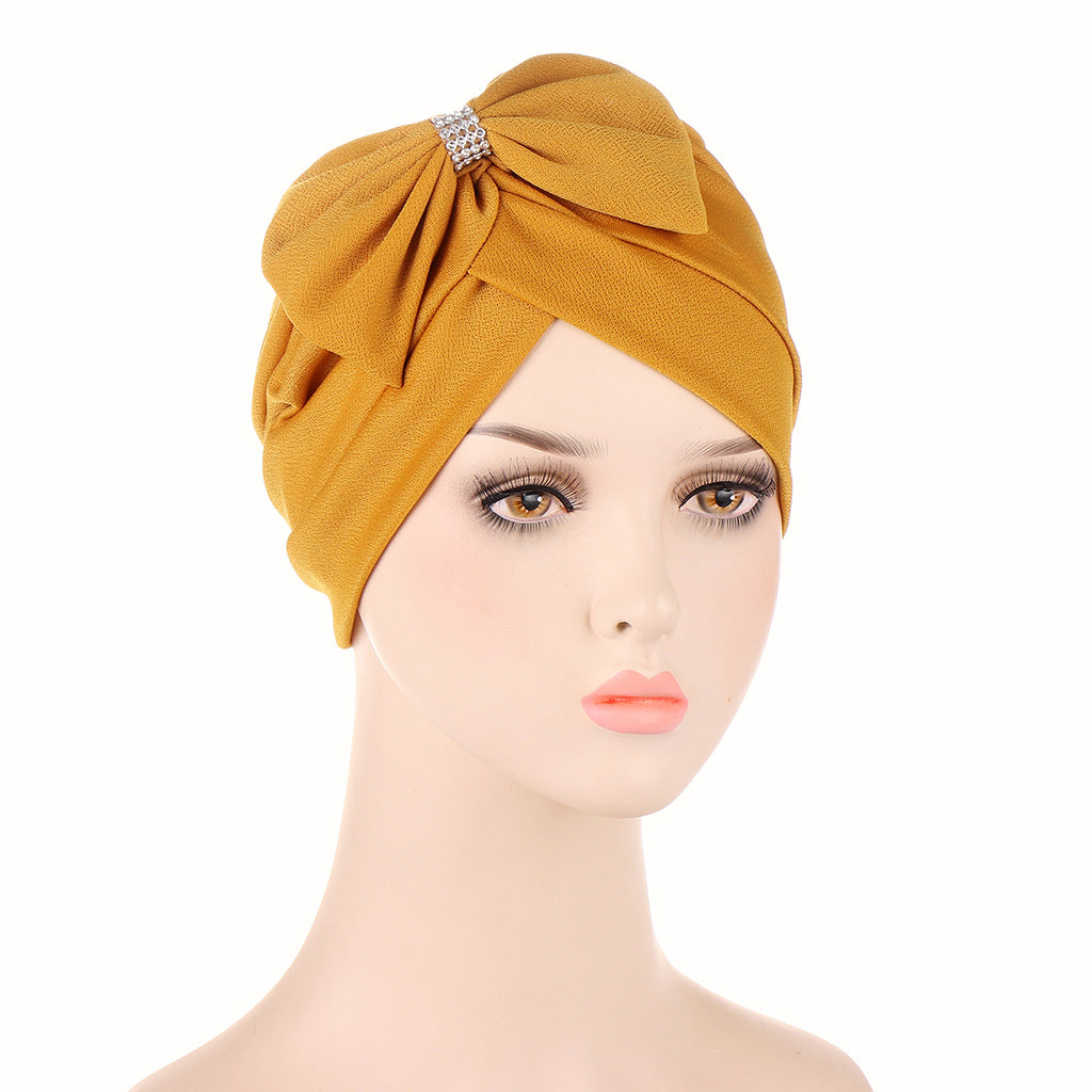 Tangled Bow Fashion Bandana Hat Forehead Cross