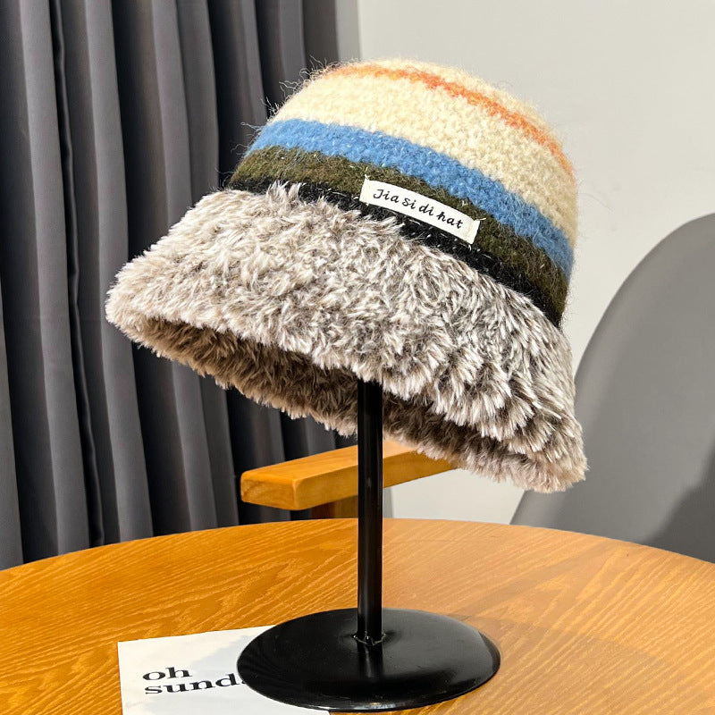 Knitted Wool Female Fisherman Hat
