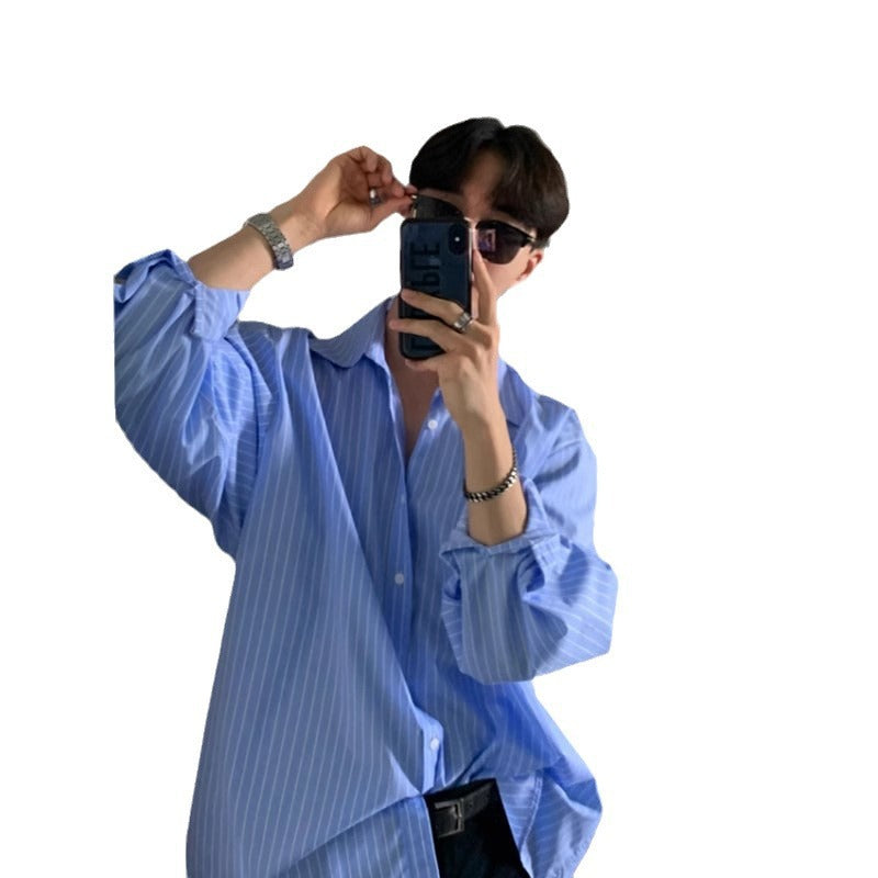 Fashionable Personalized Striped Shirt For British Men