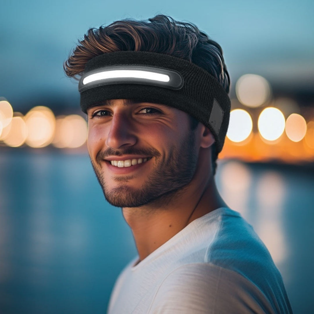 Outdoor LED Rechargeable Light-Up Sports Headband