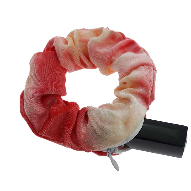 Gradient Color Diamond Velvet Large Intestine Ring Women