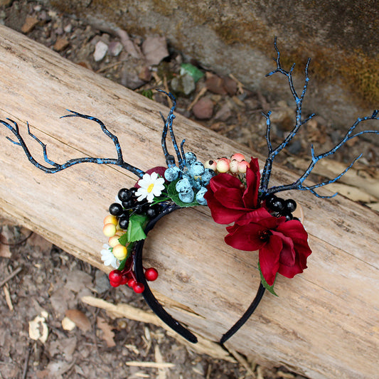 Forest branch antler headband