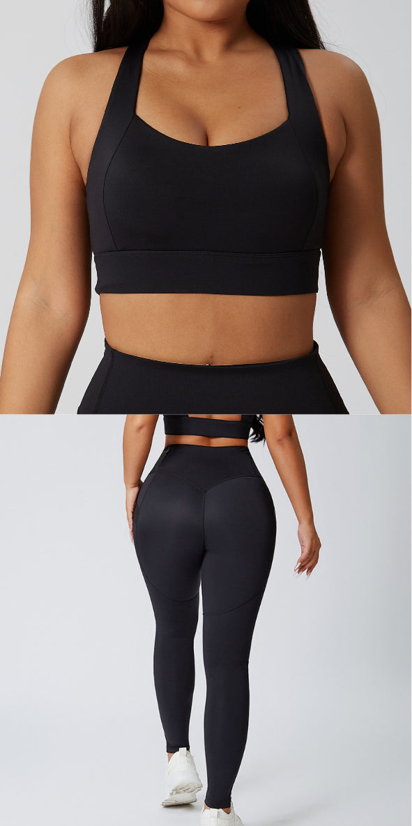 Lomme Tights med Høj Talje Formende Fitness Yoga Bukser