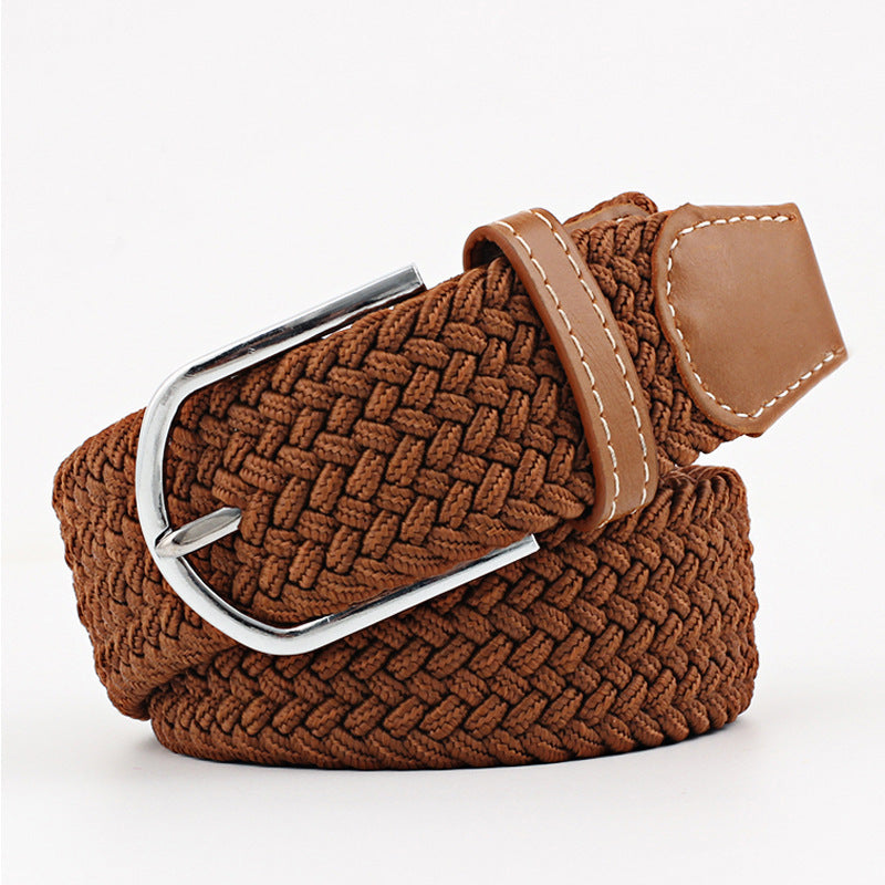 Canvas stretch woven belt