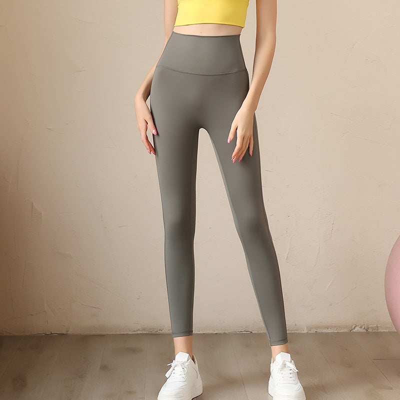 Womens High-waisted Workout Yoga Pants Quick-drying Leggings