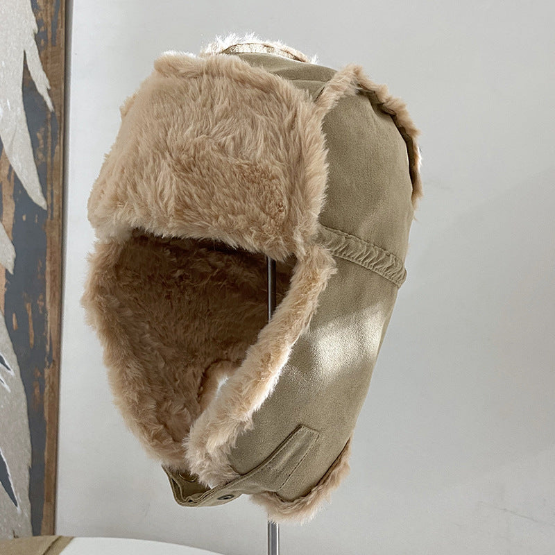 Warm Earmuffs Suede Retro Wear Windproof On Both Sides