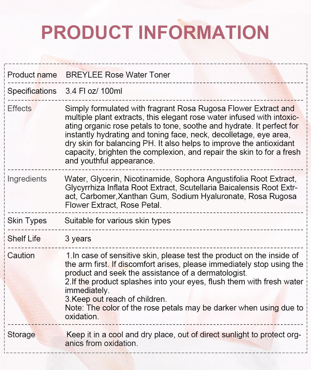 Lyelerose Rose Petal Water 100ml