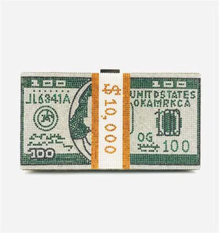 Fuld Diamant Dollar Aftentaske