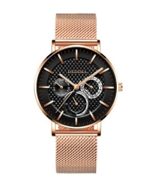 Three-eye Six-hand Multi-function Steel Strap Watch