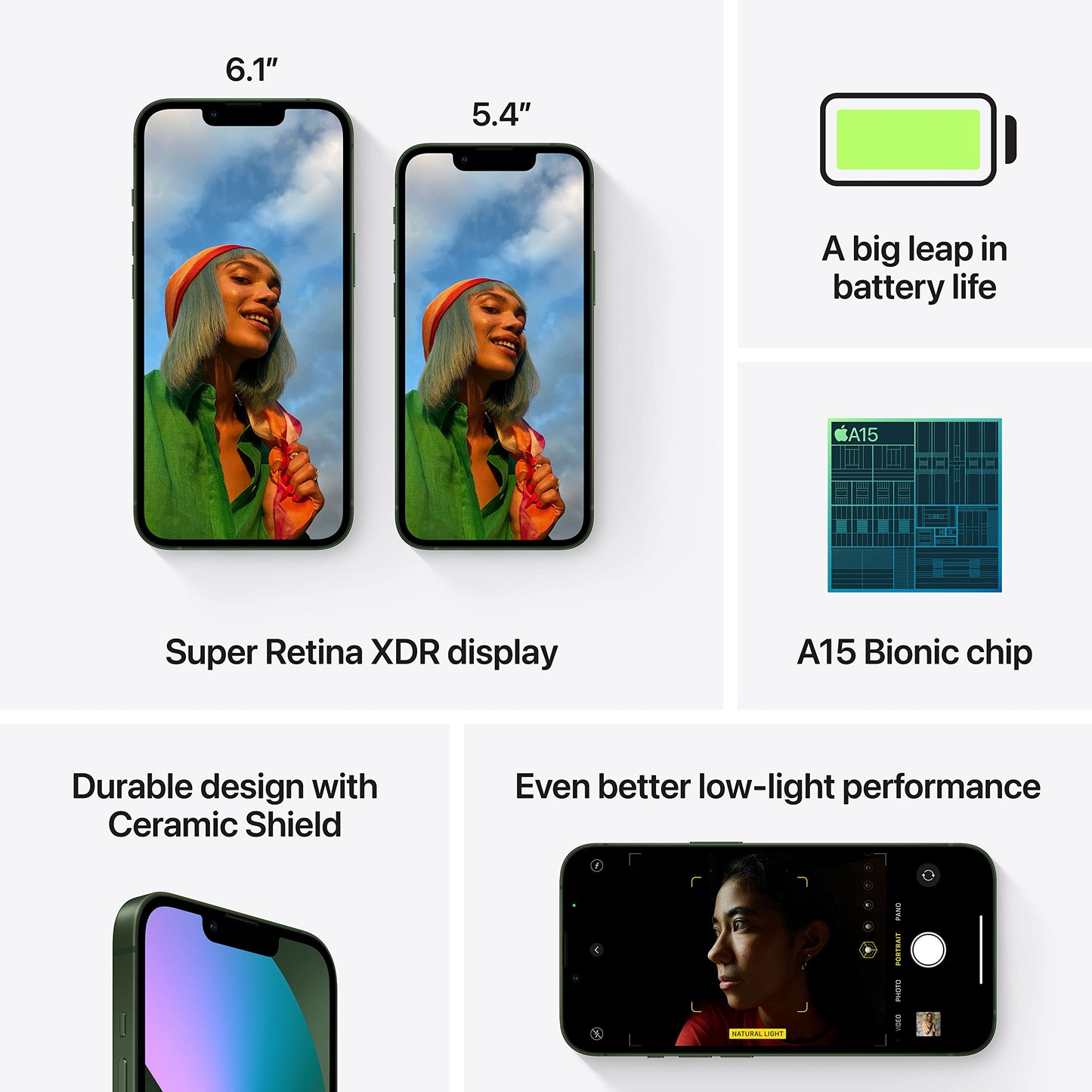 Apple iPhone 13 (128 GB) - grön