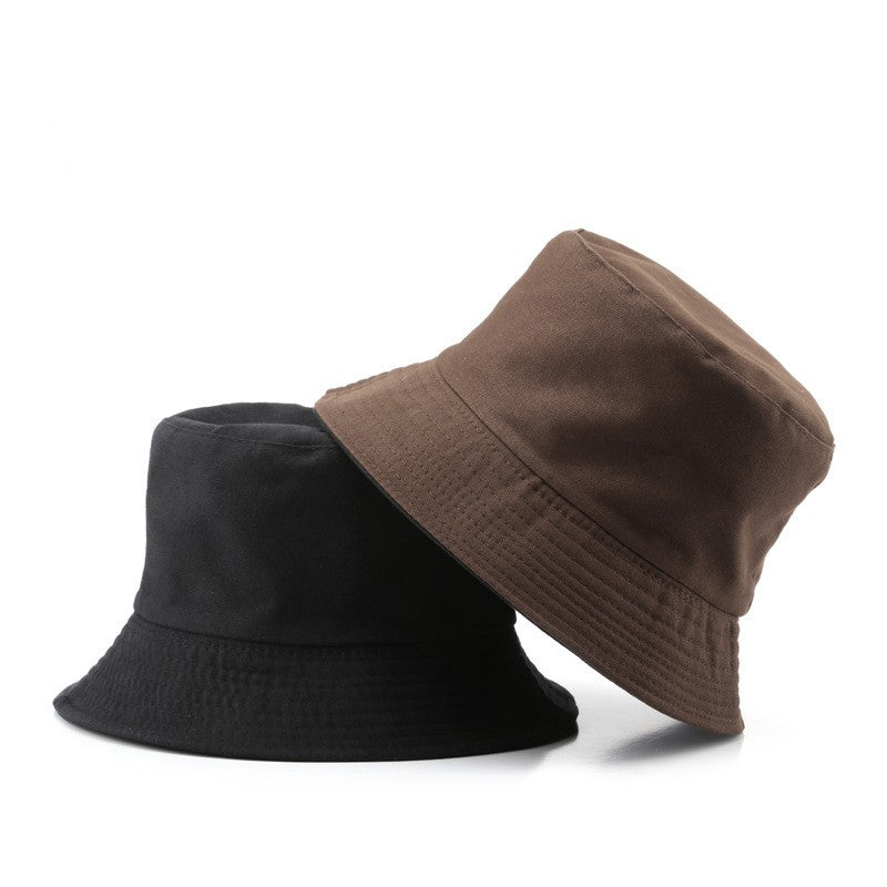 Solid Color Fisherman's Outdoor Sunscreen Shading Sun Hat Basin Hat