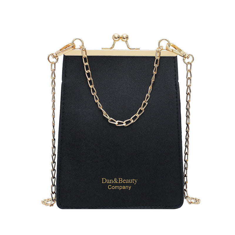 Diagonal Mobile Phone Bag Korean Casual Ladies Wallet Large-capacity Chain Clip Buckle Shoulder Mini Bag