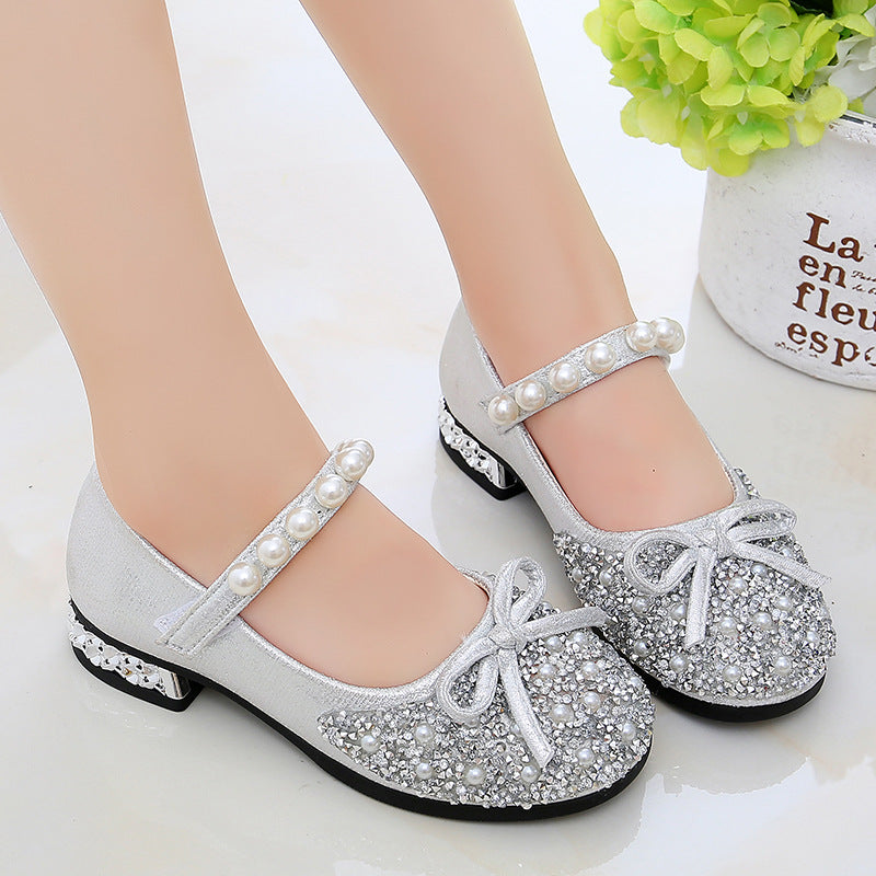 High-heeled Children's Soft-soled Children's Shoes