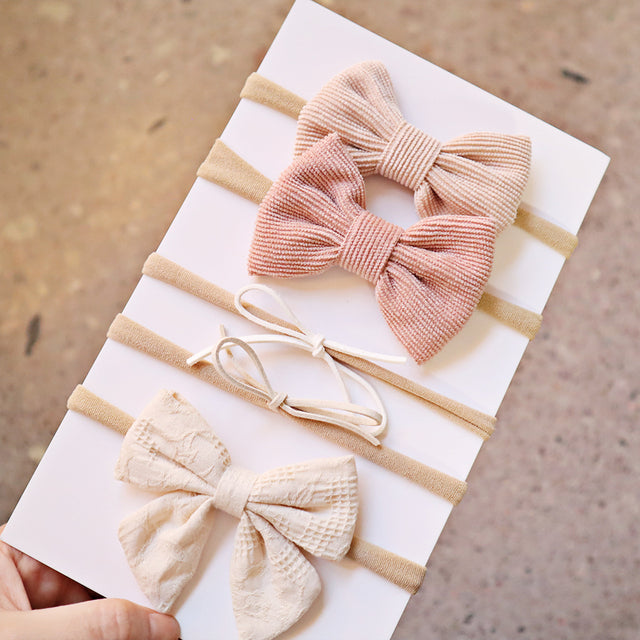Baby Bow Tie Hair Hoop Nylon