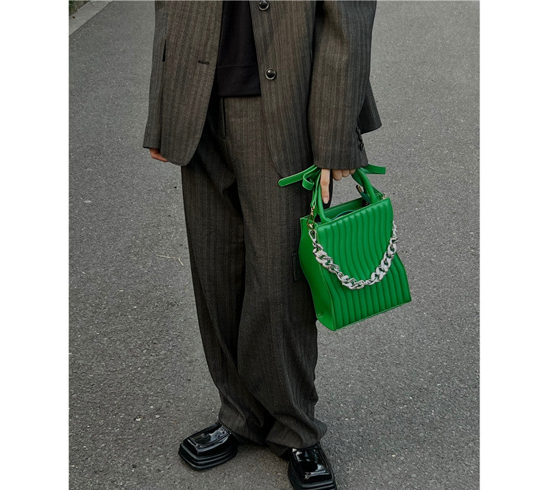 New Niche Klein Blue Chain Messenger Bag