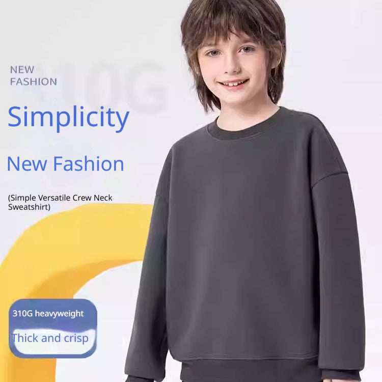 Boys' Crewneck Sweatshirt Versatile Kids' Clothing