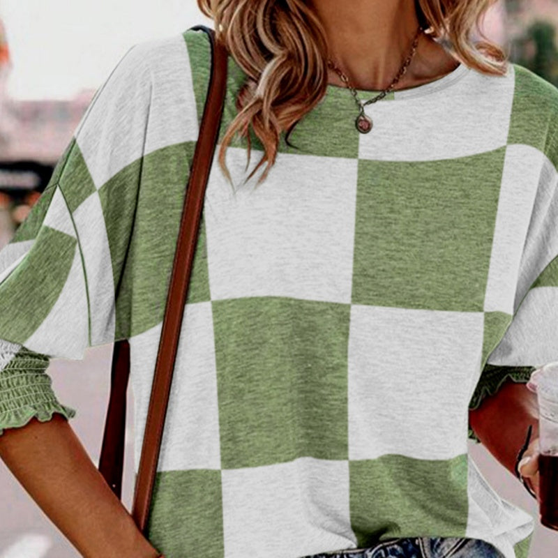 Round Neck Pullover Women's Casual All-matching